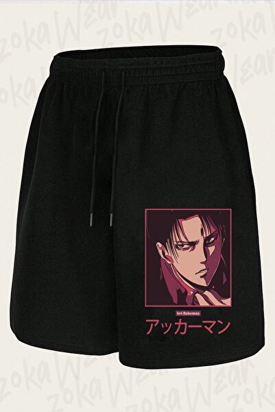 ZOKAWEAR Unisex Aot Levii Ackerman Anime Design Printed Shorts