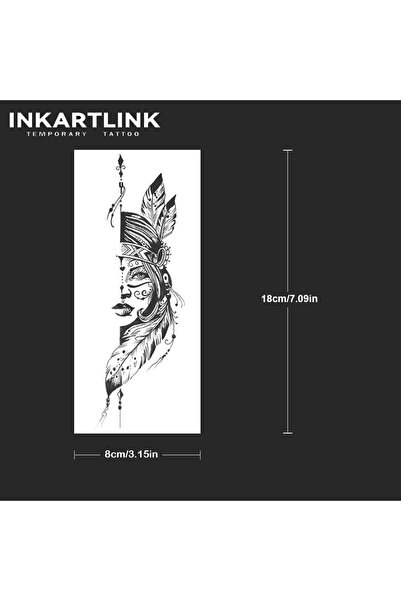 Choice 988-0818L Tribal Woman Temporary Tattoo,Lasts To 15 Days New Technolog...
