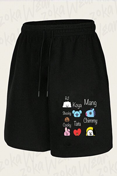 ZOKAWEAR Unisex Bts Bt21 Design Printed Shorts