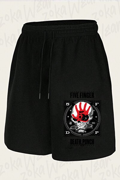ZOKAWEAR Unisex logo V2 dizajn pet prstiju Death Punch šorti sa printom