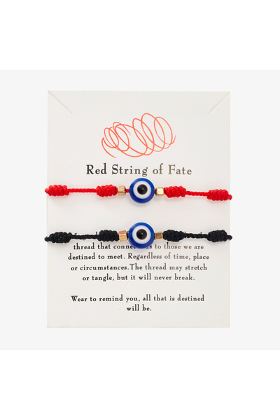 Choice1 BR21Y0309-3 Handmade Braided Lucky 7 Knots Red String Bracelets For W...