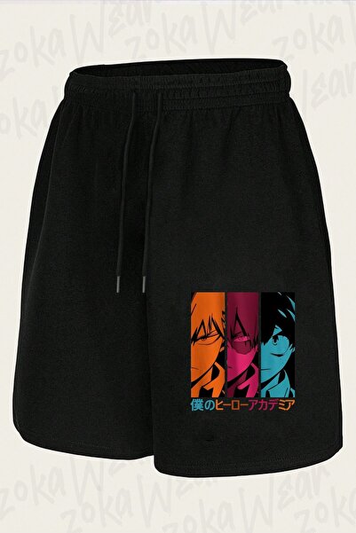 ZOKAWEAR شورت مطبوع بتصميم فني من My Hero Academia Izuku Midoriya للجنسين