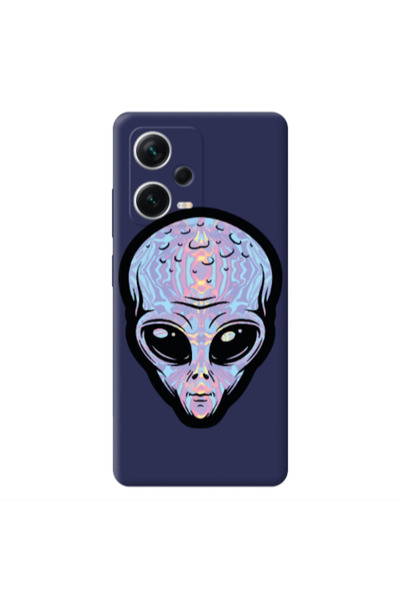 Other Xiaomi Poco X5 Alien Dark blue Colored Silicone TPU Θήκη