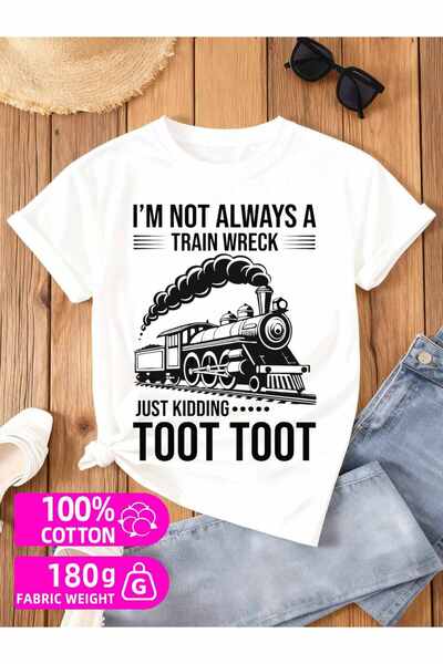 23 nisan Train Wreck Toot t shirts t-shirts Women's 180G 100% white All-seaso...