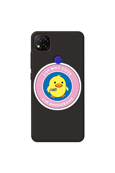 Other Xiaomi Redmi 9c I m dangerus Black Colored Silicone TPU Θήκη