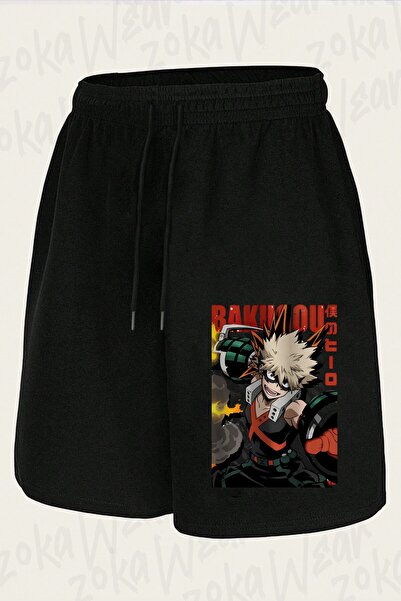 ZOKAWEAR شورت مطبوع بتصميم My Hero Academia Katsuki Bakugo4 للجنسين