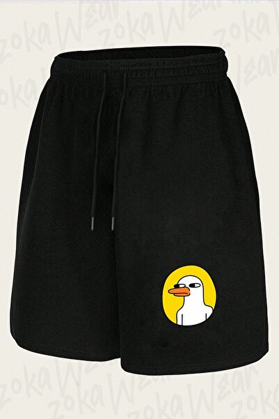 ZOKAWEAR شورت مطبوع بتصميم النورس للجنسين