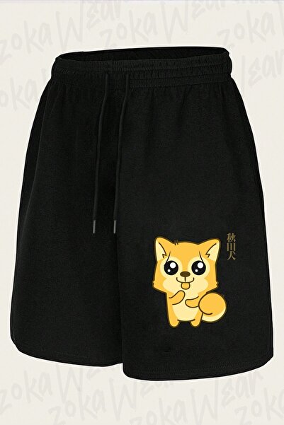 ZOKAWEAR Unisex Kawaii Hachik Design Printed Shorts