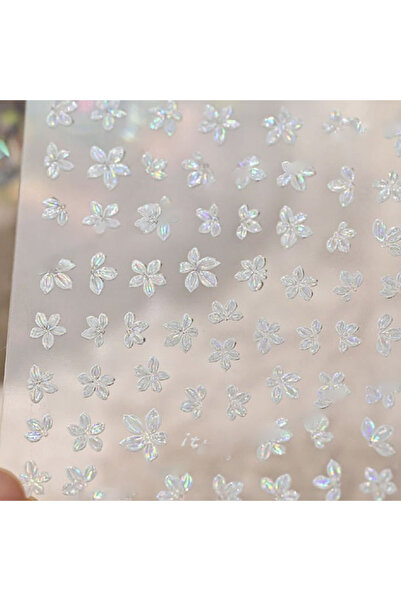 Choice White 1PCS DIY Nail Art Jewelry Manicure Tools Nail Sticker 5-Petal Fl...