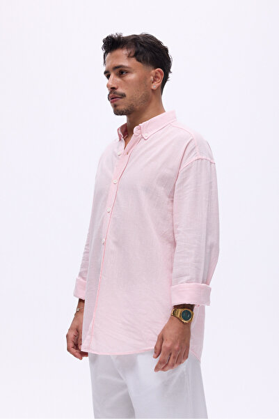 Unreal Co Basic Oversize Pamuk Keten Gömlek