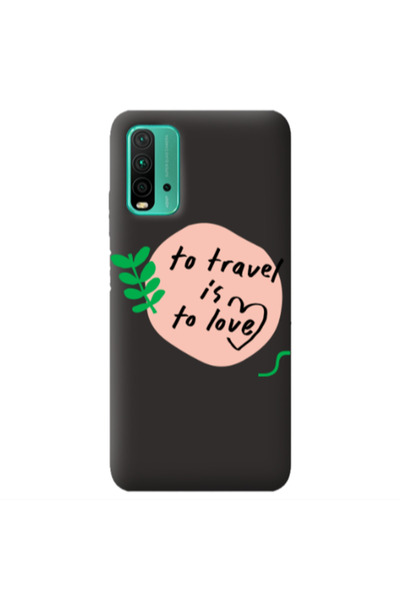 Other Xiaomi Poco M3 To Travel is to Love Black Colored Silicone TPU Θήκη