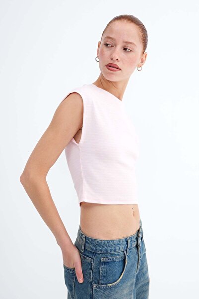 Addax Crew Neck Striped T-Shirt P19311