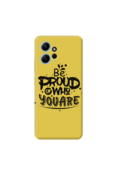 Other Xiaomi Redmi Note 12 4G Be proud of who you are Yellow Colored Silicone...