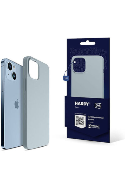 3MK Husă spate iPhone din silicon / piele 2mm albastră (iPhone 15)