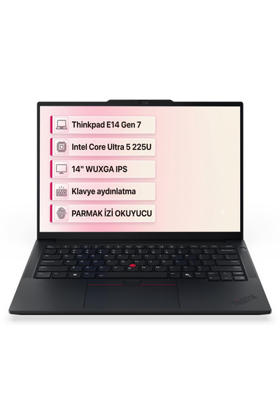 LENOVO ThinkPad E14 Gen 7 Intel Core Ultra 5 225U 16GB 512GB SSD 14" W11P Lap...