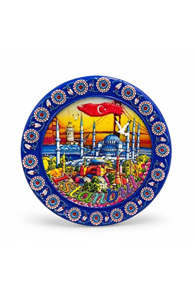 Store İstanbul Temalı Seramik Magnet 7,5 Cm – Dekoratif Hediyelik İstanbul Fi...