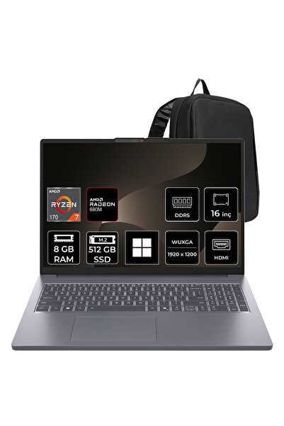 LENOVO IdeaPad Slim 3 16ARP10 AMD Ryzen 7 170 8GB RAM 512GB SSD 16" WUXGA (19...