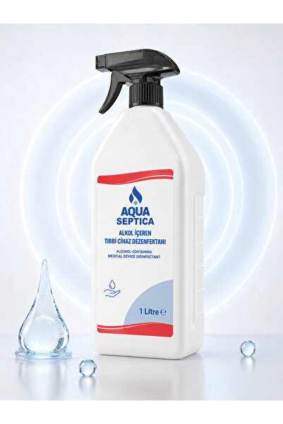 AQUASEPTICA 1000 ML Alkol İçeren Dezenfektanı Spreyli Makine Yüzey Medikal Hi...
