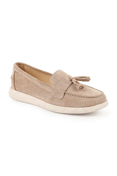 Libero Women's Loafer Shoes Suede Tasseled Moccasin Stitched Lightweight Flex...