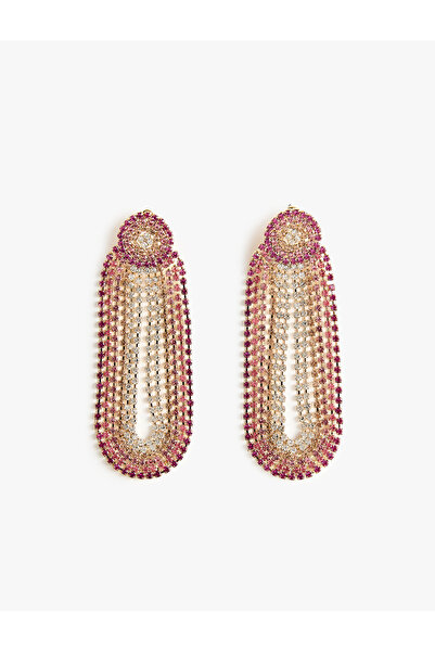 Koton Large Size Stone Dangle Earrings - X Sibil Çetinkaya