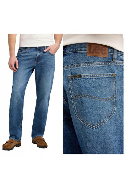 Lee Blugi Barbati, Lee, Haden Regular Fit Slim, W34-L32 US, Albastru, Slim Fi...