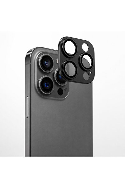 Mi7a iPhone 15 Pro / 15 Pro Max Uyumlu Full Kamera Lens Koruyucu Tam Kaplama ...