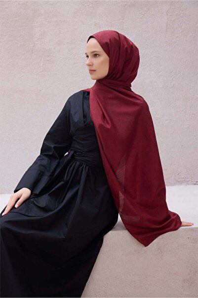 Belli Fresh Monogram Şal 3 Bordo 116
