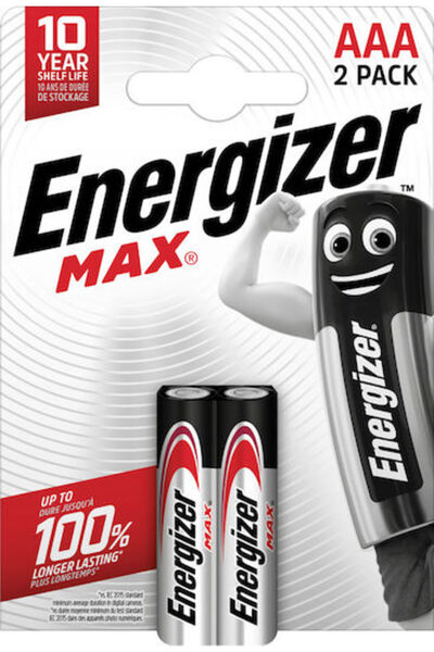Energizer Μαξ Πλας Πάουερ Αλκαλική Μπαταρία AAA 1.5V Κωδικός: 01.001.0174