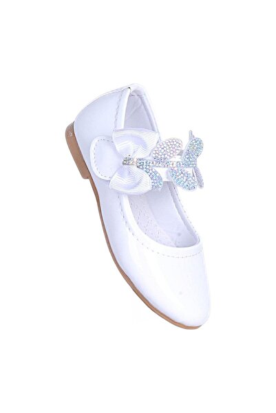 Ayakcenter Herbebe 145 White Girls' Daily Ballet Flats