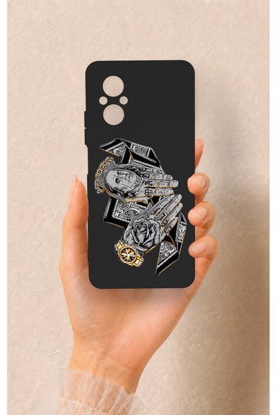 Vip Case حافظة سيليكون منقوشة مصنوعة يدويًا ومتوافقة مع هاتف Realme 12 Lite