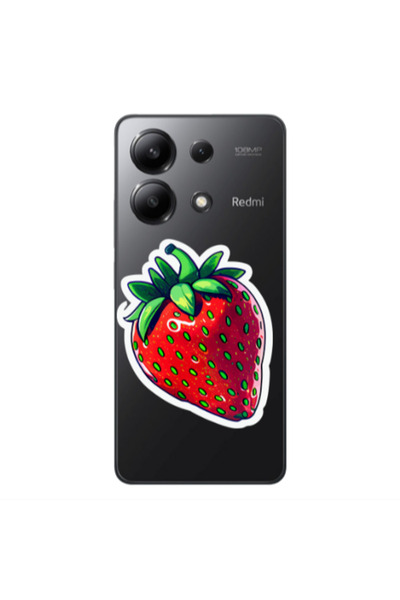 Other Xiaomi Redmi Note 13 4G strawberry Transparent Silicone TPU Θήκη
