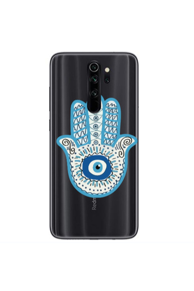 Other Xiaomi Redmi Note 8 Pro Evil eye bead in hand Transparent Silicone TPU ...