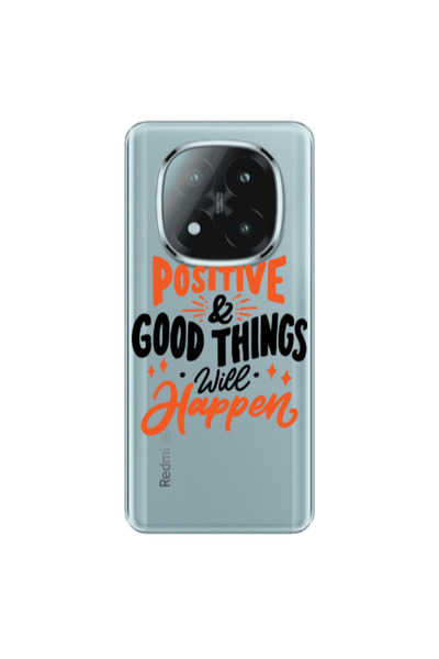 Other Xiaomi Redmi Note 14 Pro + 5g Stay Positive Transparent Silicone TPU Θήκη
