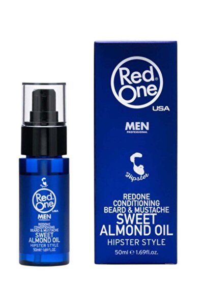 Red One زيت اللوز الحلو المرطب للحية والشارب من ريدون ٥٠ مل