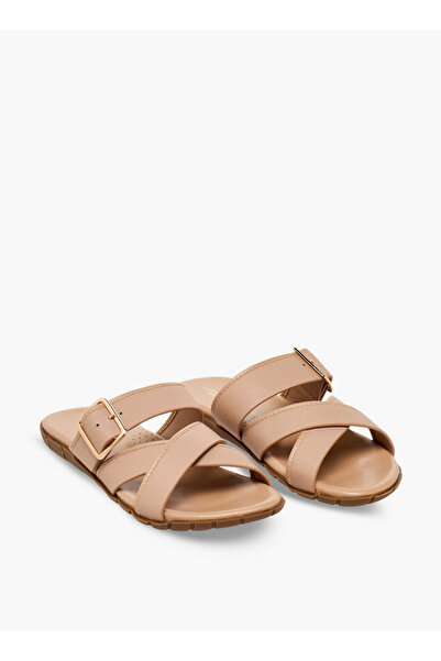 Flora Bella by Shoexpress Women Buckle Accent Cross Strap Sandals