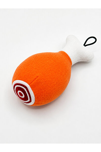 toysme Plush Chicken Leg Dog Toy - with Squeaking Sound - Bite-Resistant Pet Toy