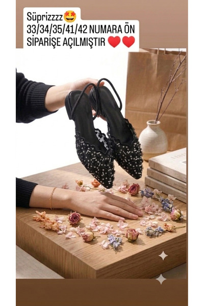 CICIKIZ Pampiş, Fille Lace-Up Shoes with Rose Pattern, Sequined with Rhinesto...