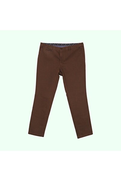 SUNWILL 45068-8219-310 Ανδρικό Παντελόνι chinos Modern fit Βαμβάκι Καφέ -