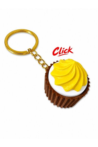 ARPAT NEXT Bag Charm and Clipper Keychain. Cupcakes with Motifs