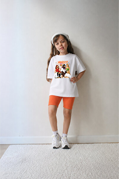Belya Kids Wear Girl's Oversize Size Belya Kids Manifest Special Design 1 Leg...