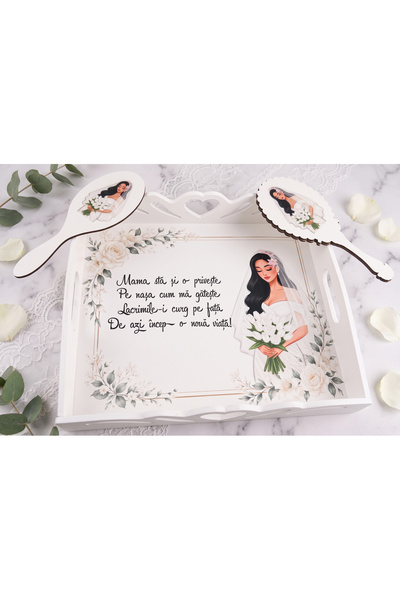 Bello Carino High quality decoration products Set tava pentru gatitul miresei...