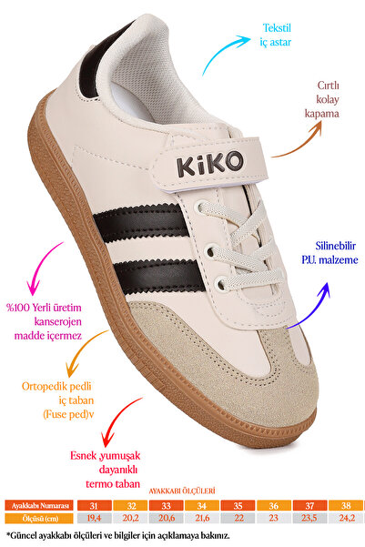 Kiko Kids Renis Günlük Cırtlı Erkek Çocuk Spor Ayakkabı
