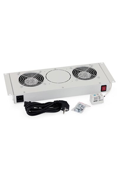 TRITON Panou de ventilație cu 2 termostate, negru