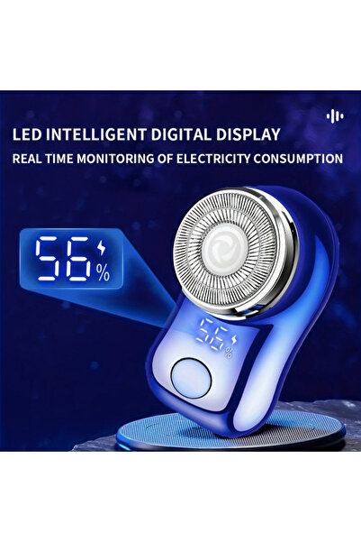 Choice1 Diamond Blue Man Electric Beard Shaver,Stainless Steel Spiral Razor,U...