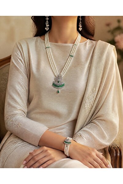 Generic Luxury Pearl Necklace Multi-Strand Layered Design for High-End Bridal...
