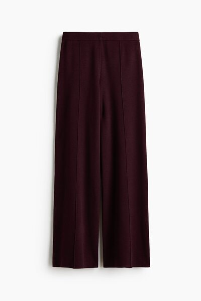 H&M Geniş İnce Triko Pantolon