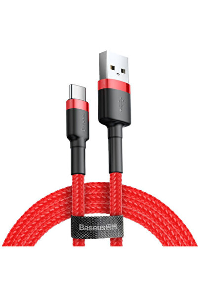 Baseus Cafule Καλώδιο USB 2.0 USB-C Αρσενικό - USB-A Κόκκινο 2μ CATKLF-C09