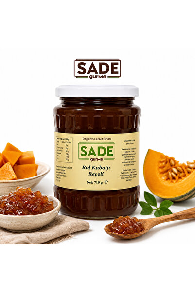 Sade Organik Sade Gurme Bal Kabağı Reçeli 710 g.