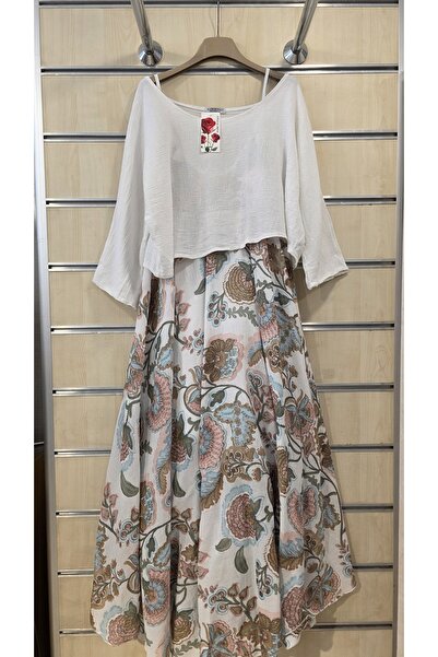 Park Moda Italian Cotton Dress with Inner Lining and String Straps