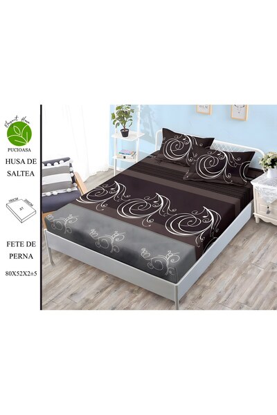 naniland.ro Finet 2-Person 3-Piece Bed Cover with Stretchy 180x200 cm, Model ...